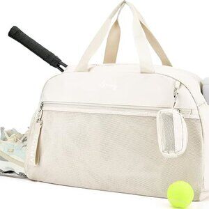 NEW! Lightweight Duffel Tote w/Deep Lining Pocket, Detach. Strap & Earbud Pouch
